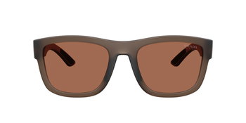 Auf diesem Bild sehen Sie die Sonnenbrille 0PR 01ZS von Prada in der Farbe Braun für Herren.