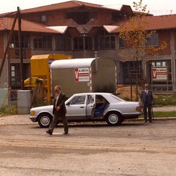 Das Bild zeigt die Baustelle unserer Firmenzentrale.