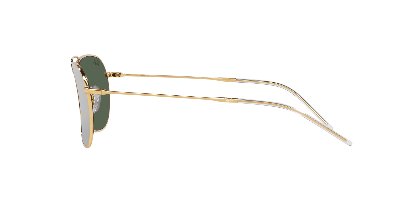 Das Bild zeigt die Sonnenbrille 0RBR0102S 001/VR von der Marke Ray Ban in Gold.