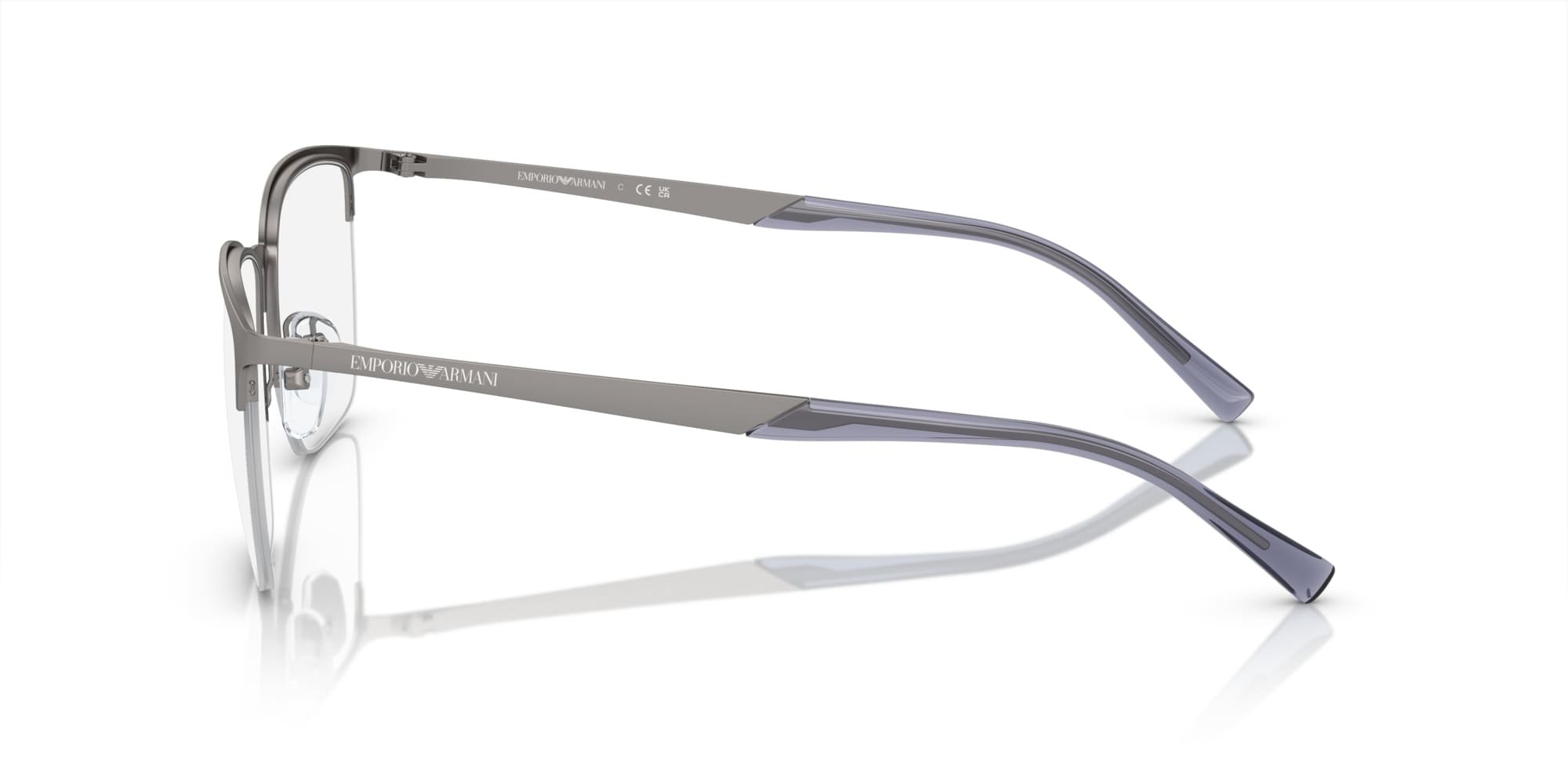 Das Bild zeigt die Korrektionsbrille EA1151 3003 von der Marke Emporio Armani in Silber.