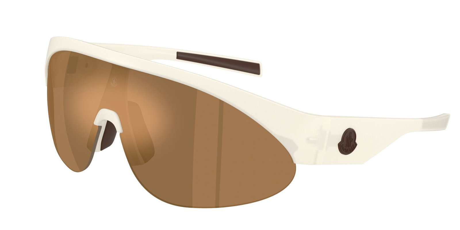 zu sehen ist die Sonnenbrille 8019U von Moncler in der Farbe weiß.