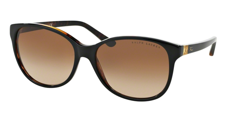 Das Bild zeigt die Sonnenbrille RL8116 526013 von der Marke Ralph Lauren in schwarz / havanna.