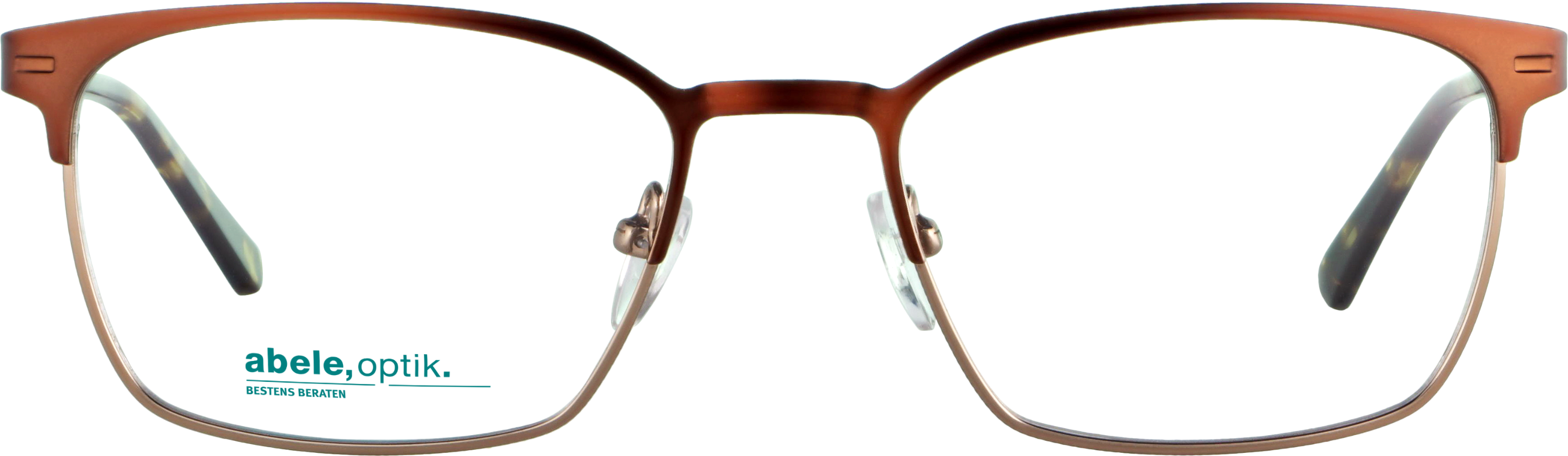 Das Bild zeigt die Korrektionsbrille 141411 von der Marke Abele Optik in braun.