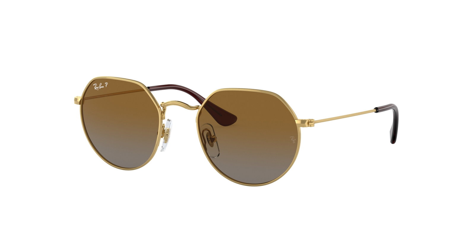 das Bild zeigt die Sonnenbrille 9565S von Ray Ban für Kinder in der Farbe Gold.