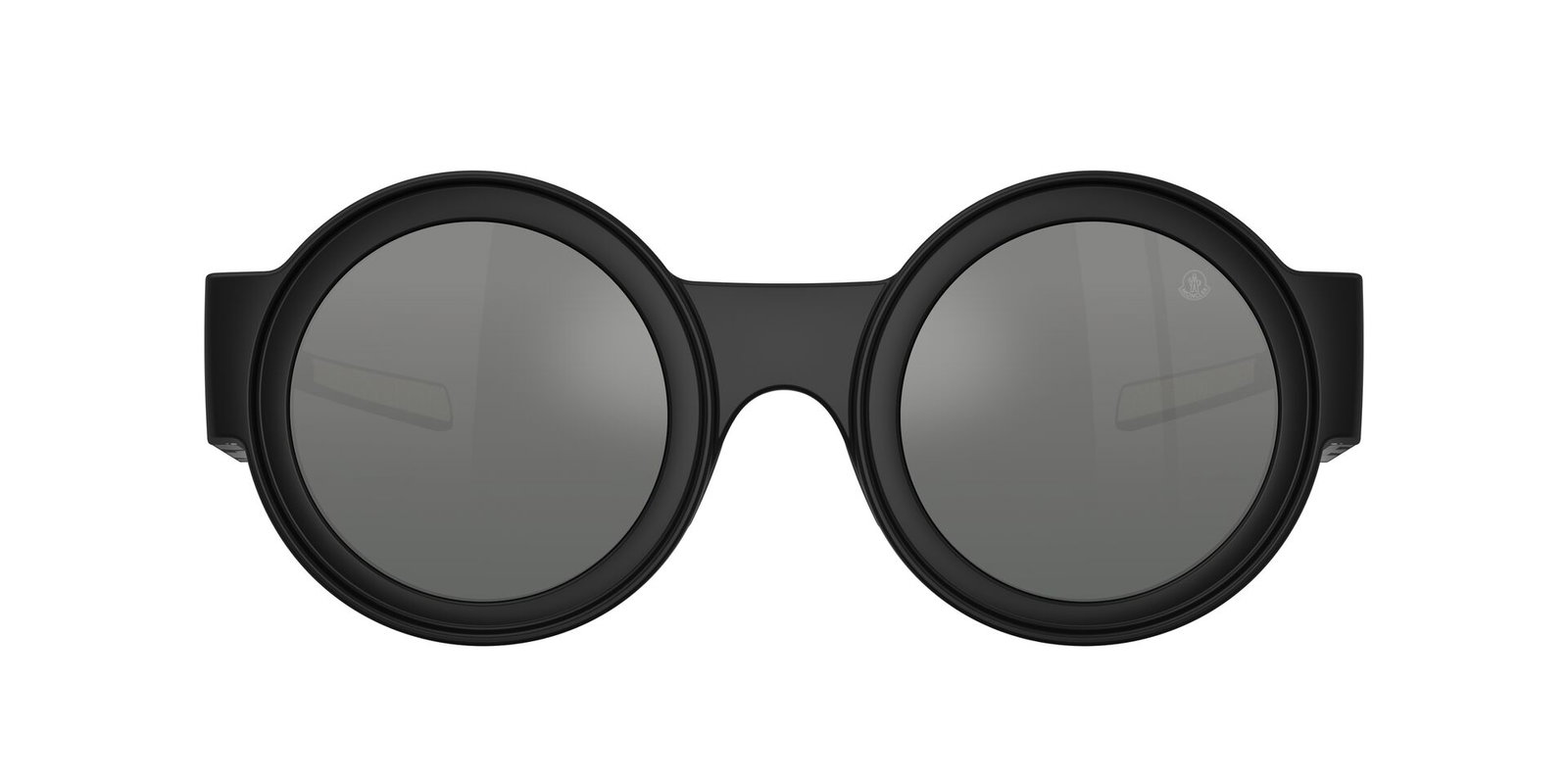 zu sehen ist die Sonnenbrille 8020U von Moncler in der Farbe Schwarz.
