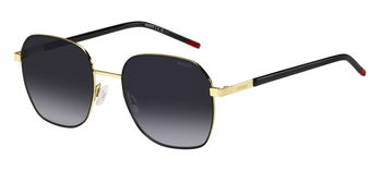 Das Bild zeigt die Sonnenbrille HG1267/S RHL von der Marke Hugo in gold/schwarz.