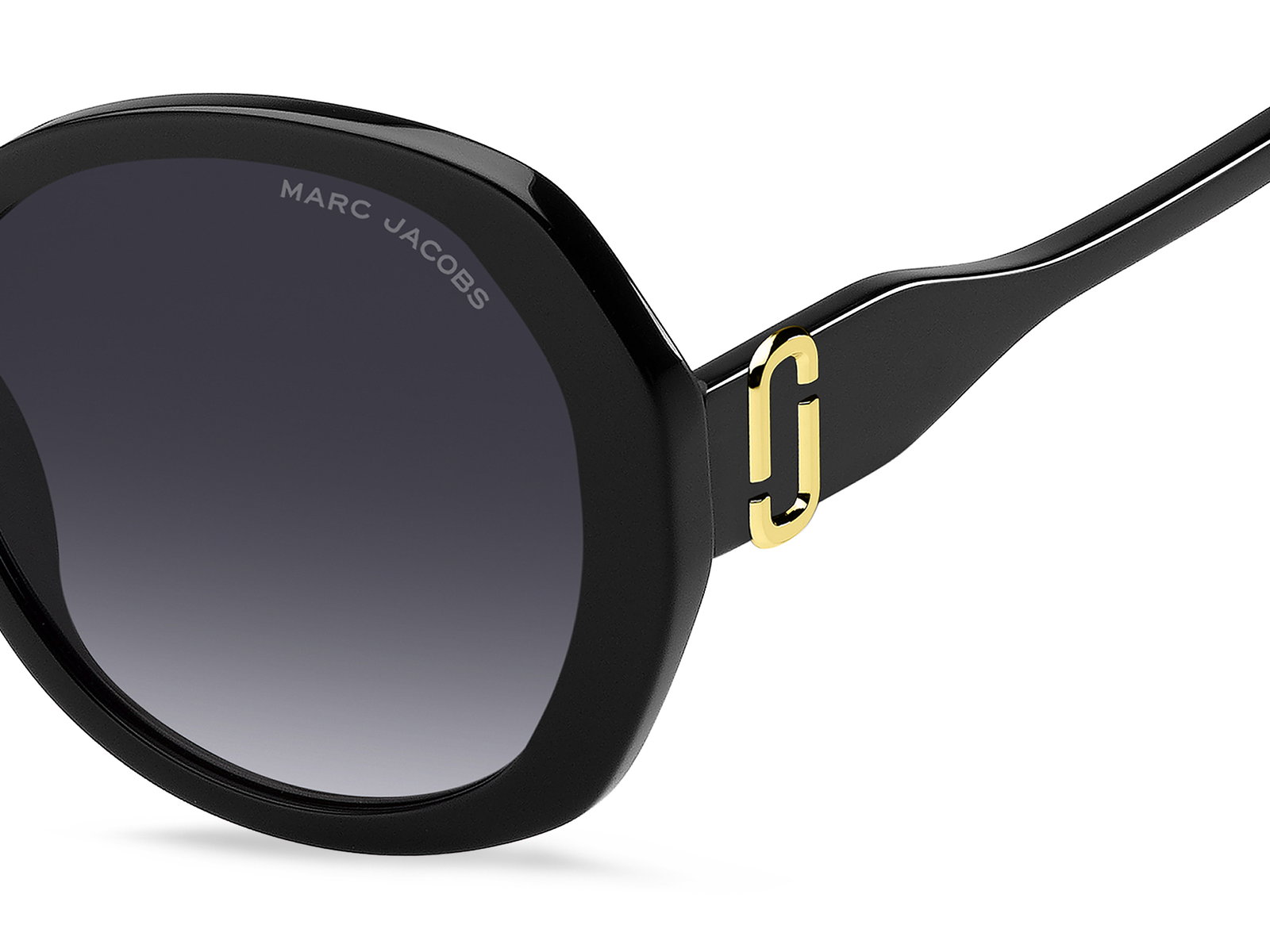 Das Bild zeigt die Sonnenbrille Marc 763/S 807 von der Marke Marc Jacobs in Schwarz.