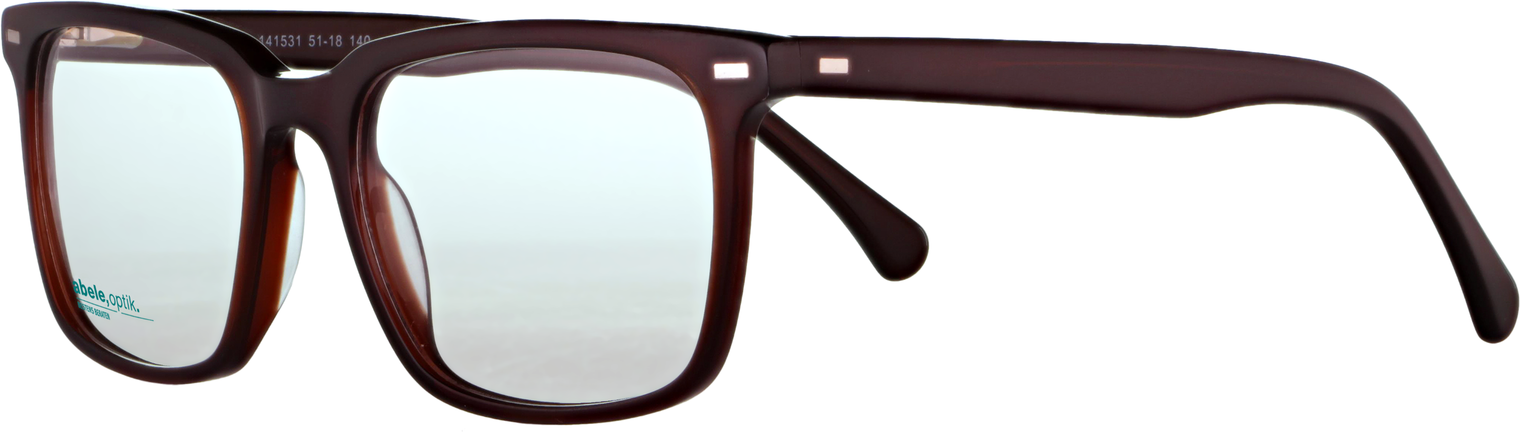 Das Bild zeigt die Korrektionsbrille 141531 von der Marke Abele Optik in dunkelbraun.