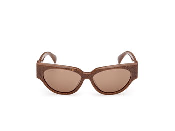 Das Bild zeigt die Sonnenbrille MM0139 von der Marke Max Mara in Braun gemustert.
