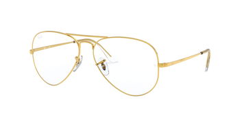 Das Bild zeigt die Korrektionsbrille RX6489 3086 von der Marke Ray-Ban in Gold.