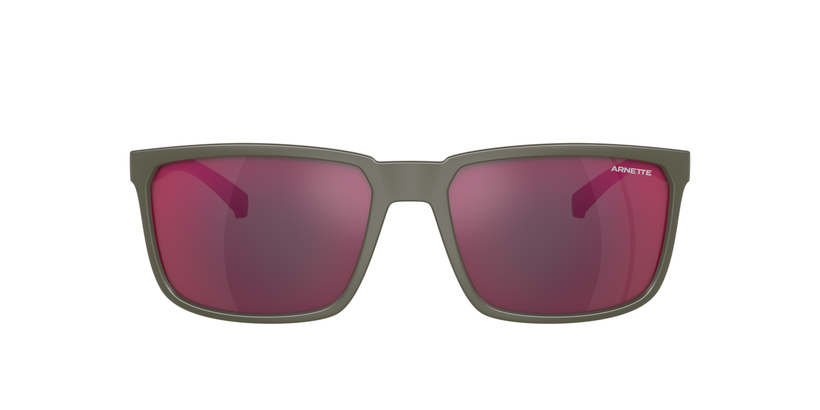 Das Bild zeigt die Sonnenbrille AN4251 28546R von der Marke Arnette in Schlammgrün.
