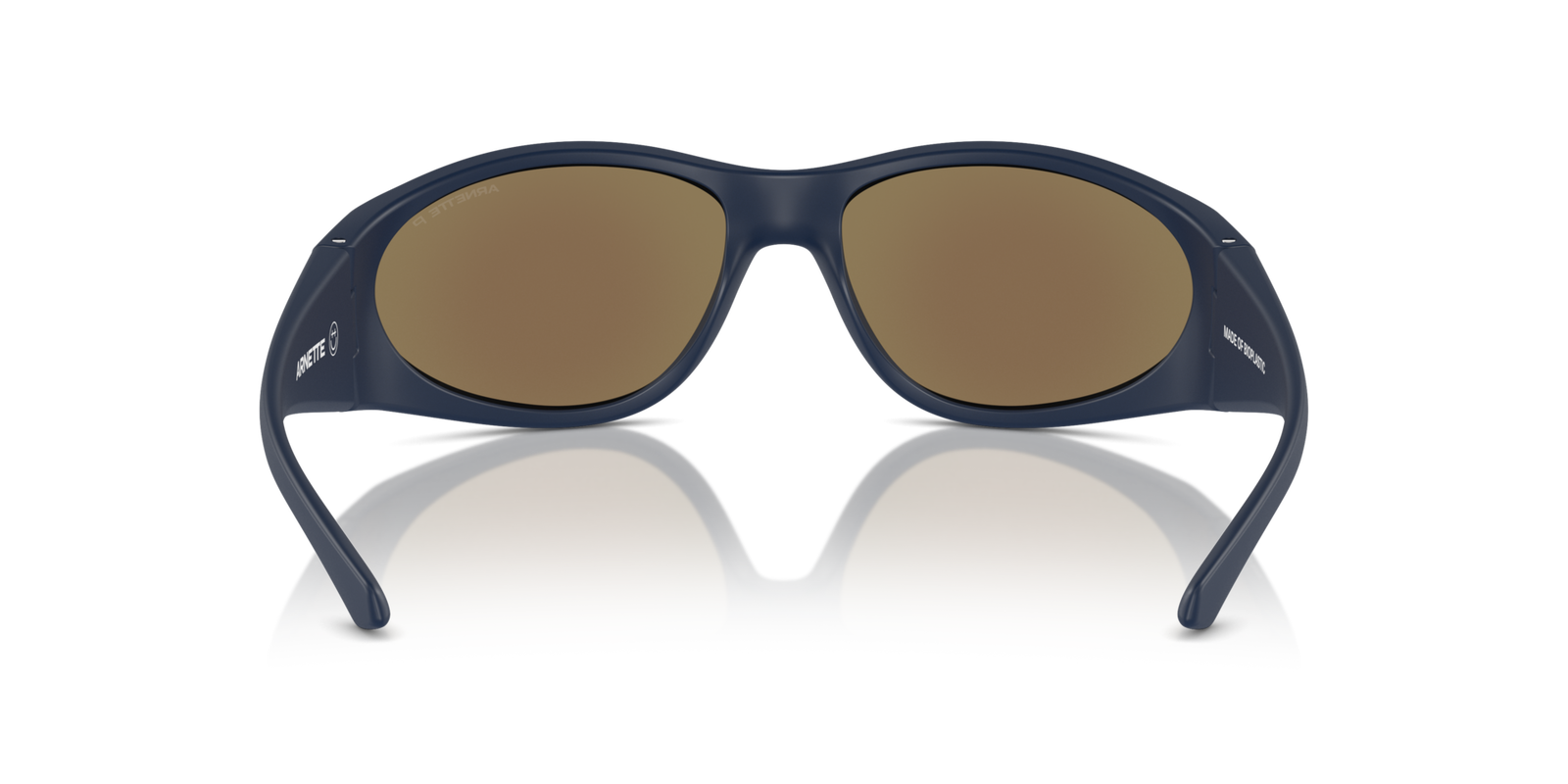Das Bild zeigt die Sonnenbrille AN4342 275922 von der Marke Arnette in schwarz/blau.