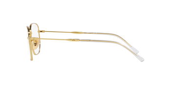 Das Bild zeigt die Korrektionsbrille RX6496 2500 von der Marke Ray Ban in Gold.