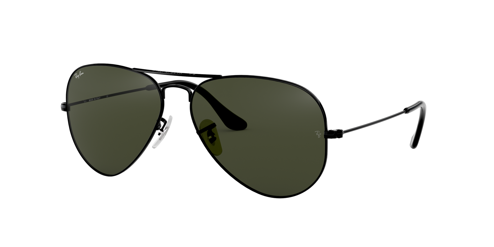 Das Bild zeigt die Pilotensonnenbrille RB3025 L2823 für Herren von der Marke Ray-Ban in schwarz von vorne