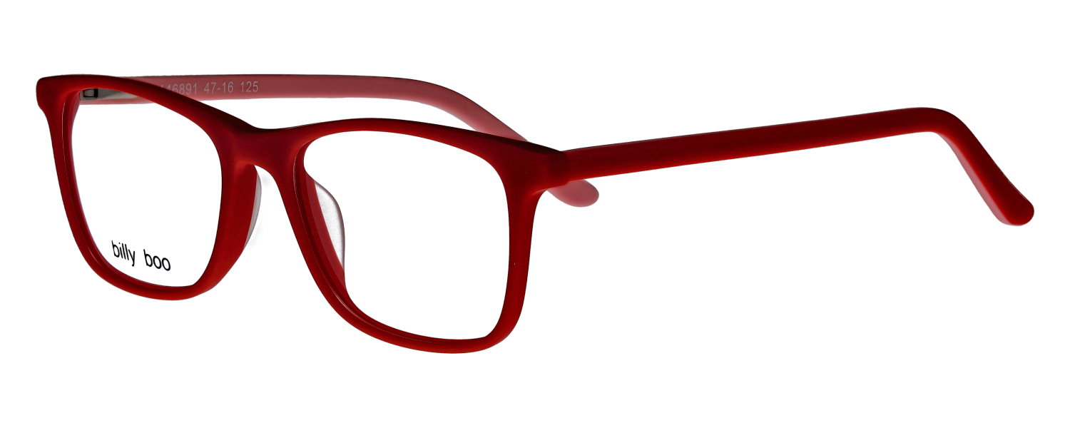 Das Bild zeigt die Korrektionsbrille 146891 von der Marke Abele Optik in Rot.