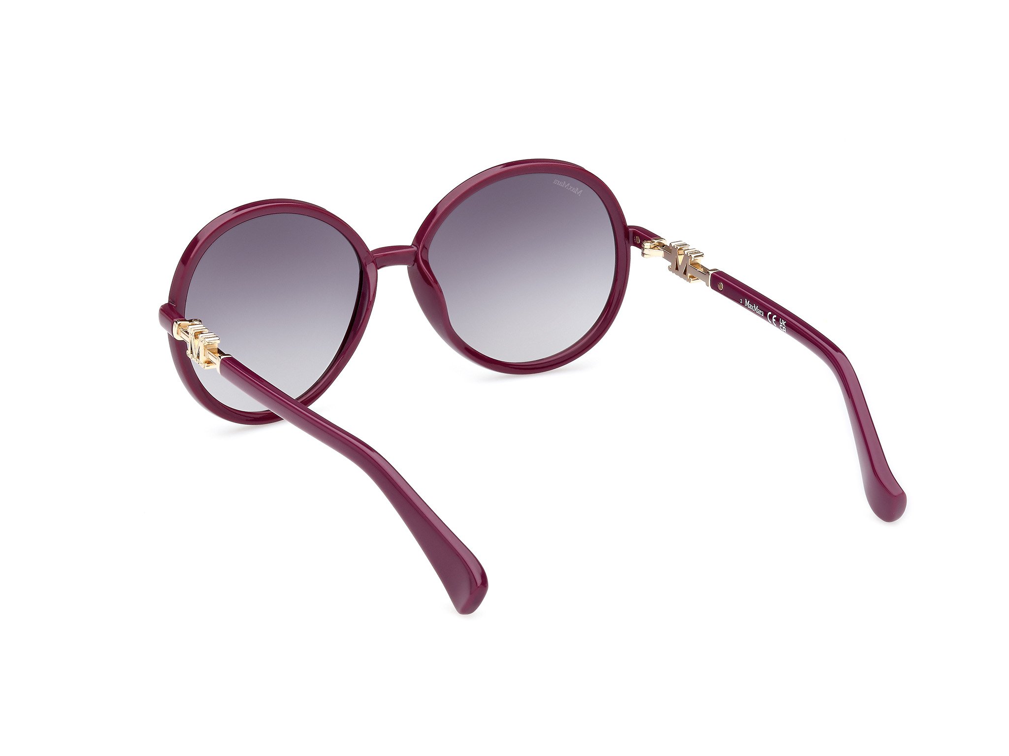 Das Bild zeigt die Sonnenbrille MM0065 75B von der Marke Max Mara in Violett.