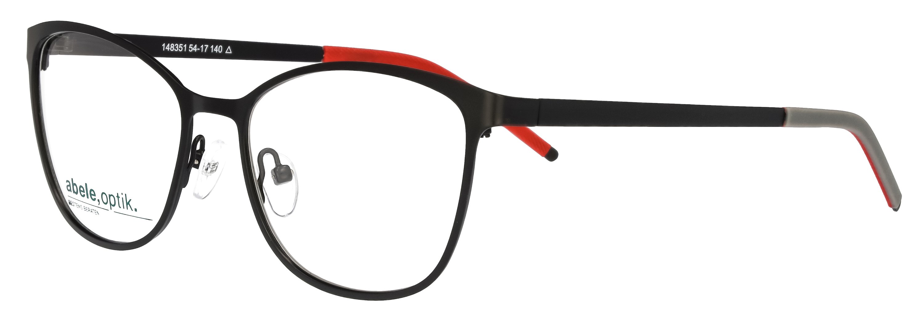 abele optik Brille für Damen in schwarz matt 148351