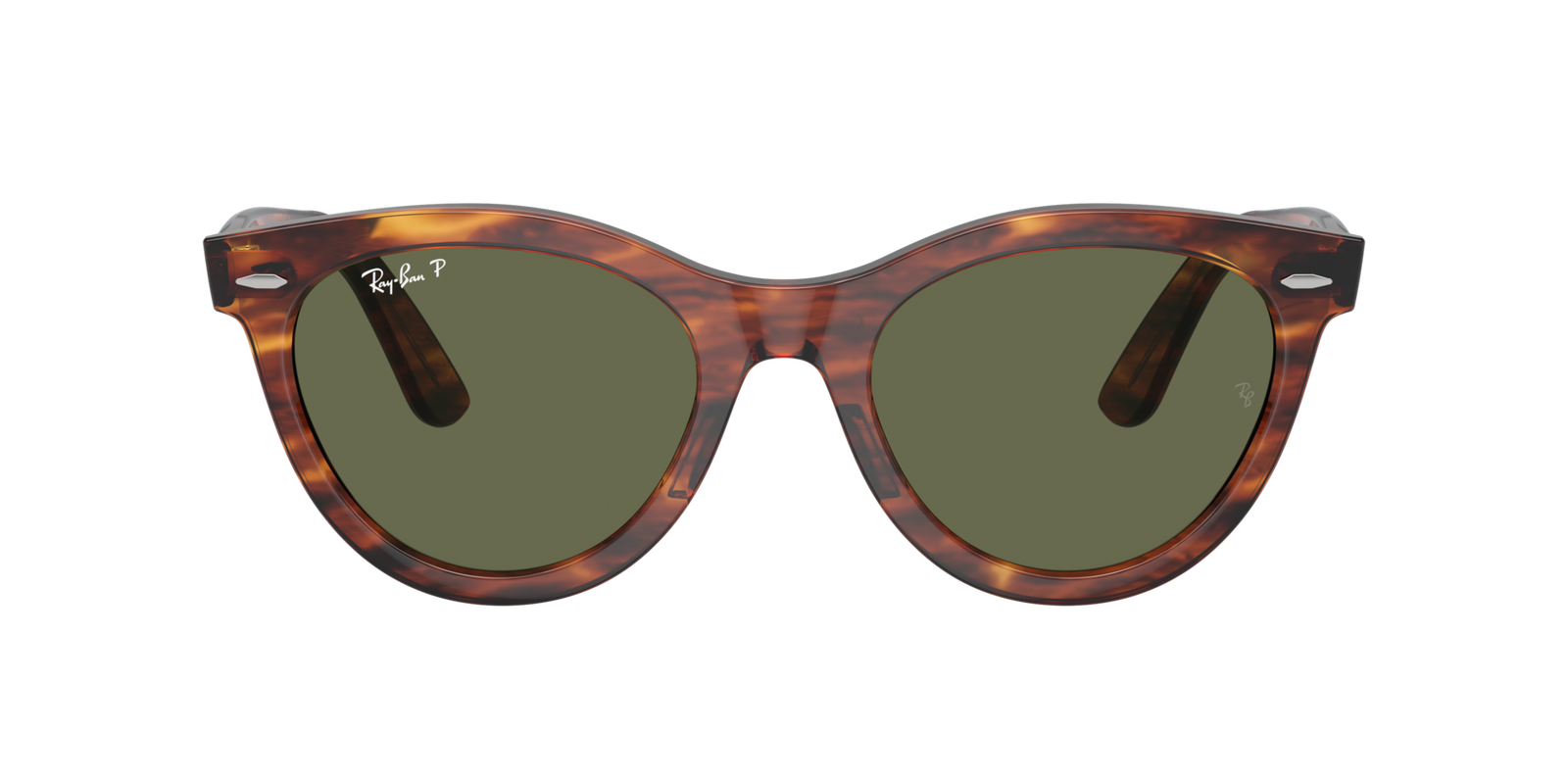 Das Bild zeigt die Ray Ban Sonnenbrille RB2241 in Havanna von vorne.