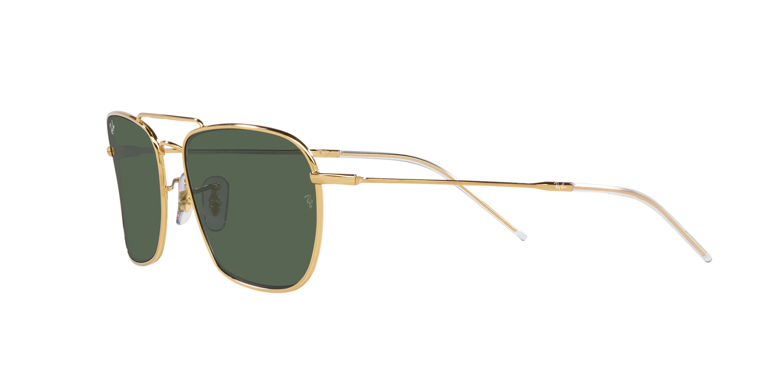 Das Bild zeigt die Sonnenbrille 0RBR0102S 001/VR von der Marke Ray Ban in Gold.