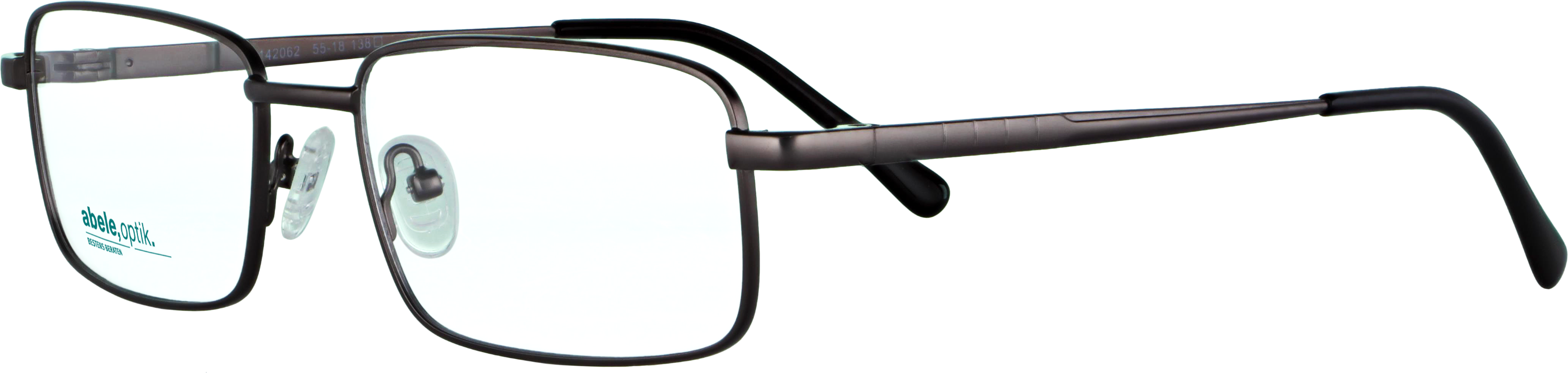 Das Bild zeigt die Korrektionsbrille 142062 von der Marke Abele Optik in dunkelbraun matt.