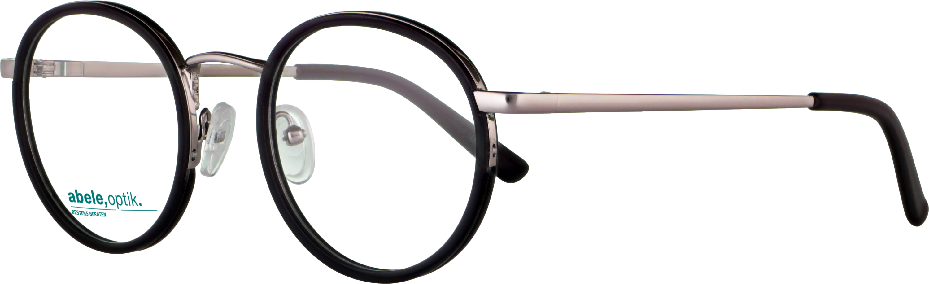 Das Bild zeigt die Korrektionsbrille 142841 von der Marke Abele Optik in dunkelblau gun .