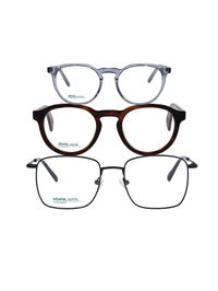 Zu sehen sind Drei Brillen von Abele Optik. Ratgeberseite Glasveredelungen