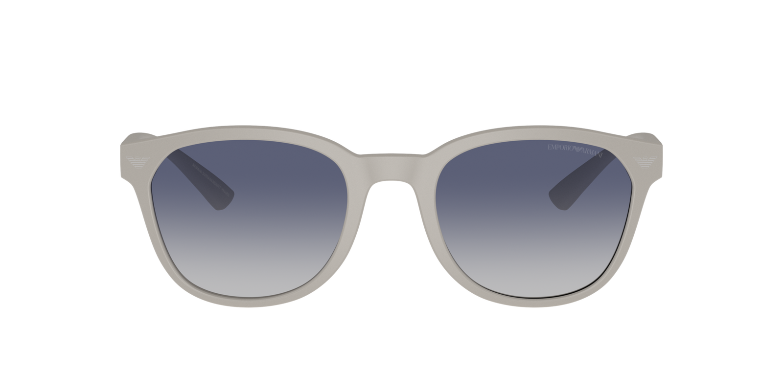 Das Bild zeigt die Sonnenbrille EA4225U 610087 von der Marke Emporio Armani in hellgrau.