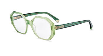 Das Bild zeigt die Korrektionsbrille Anemon GR von der Marke Etnia Barcelona in grün transparent.