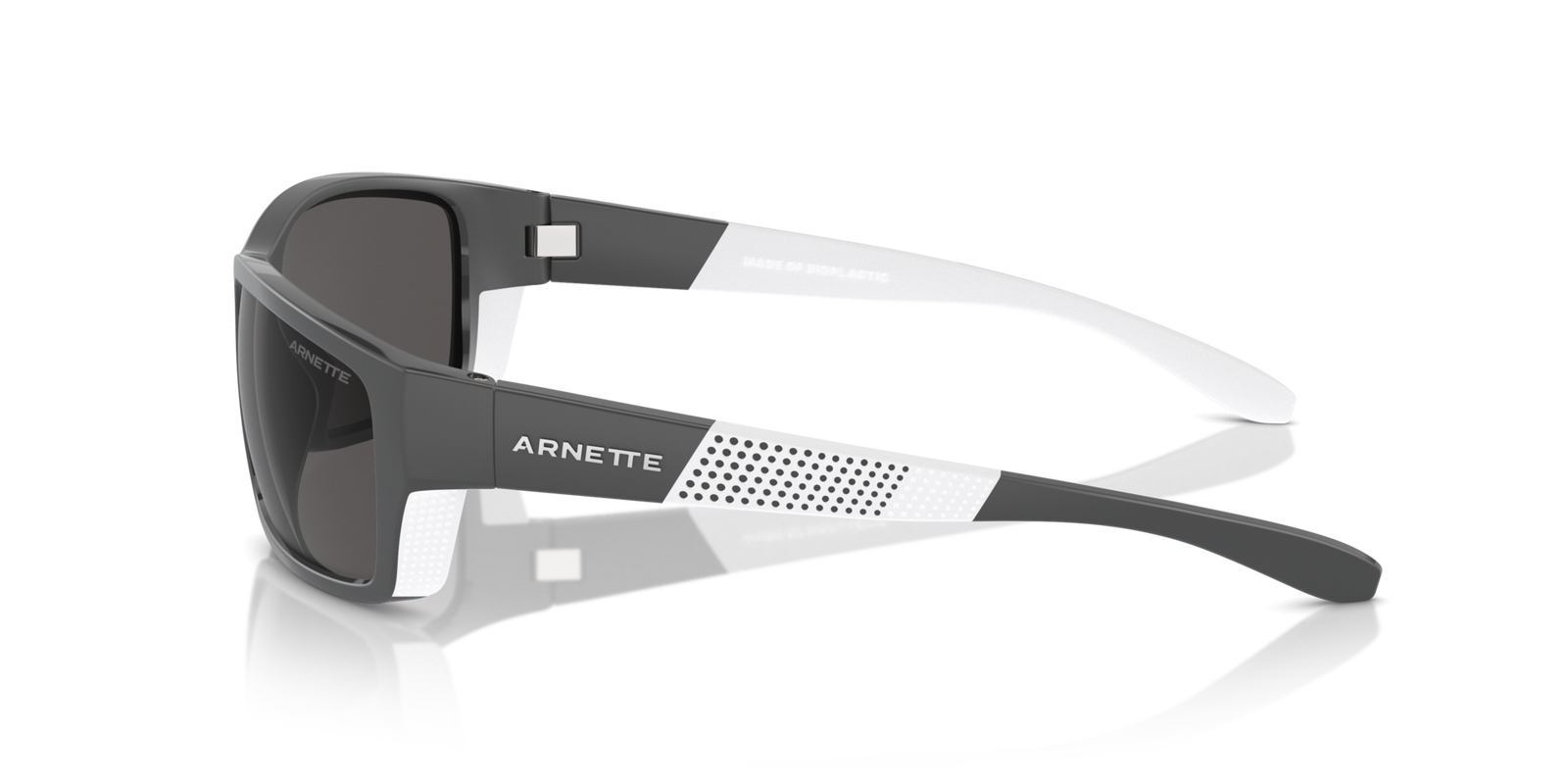 Das Bild zeigt die Sonnenbrille AN4336 284187 von der Marke Arnette in schwarz/weiß.