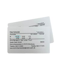 Zu sehen ist der Brillenpass 