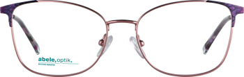 Das Bild zeigt die Korrektionsbrille 141841 von der Marke Abele Optik in rosa / lila.