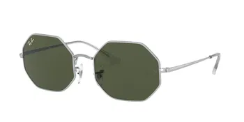 Das Bild zeigt die Sonnenbrille OCTAGON RB1972 914931 von der Marke Ray-Ban in silber.
