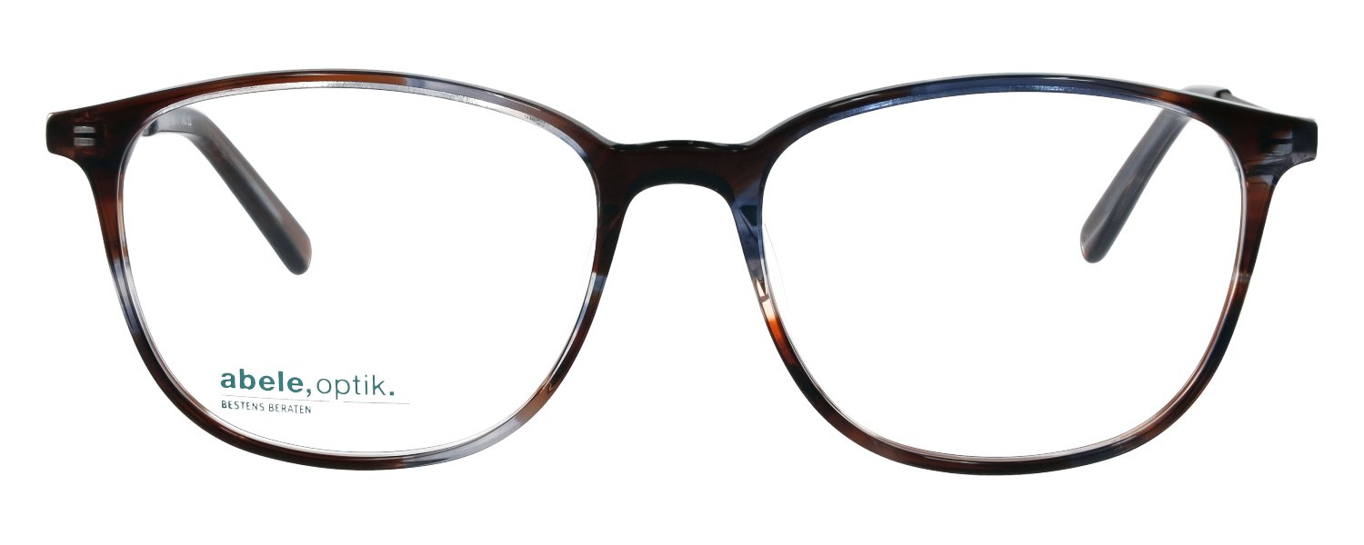 abele optik Brille für Damen braun/blau/transparent gemustert 147331