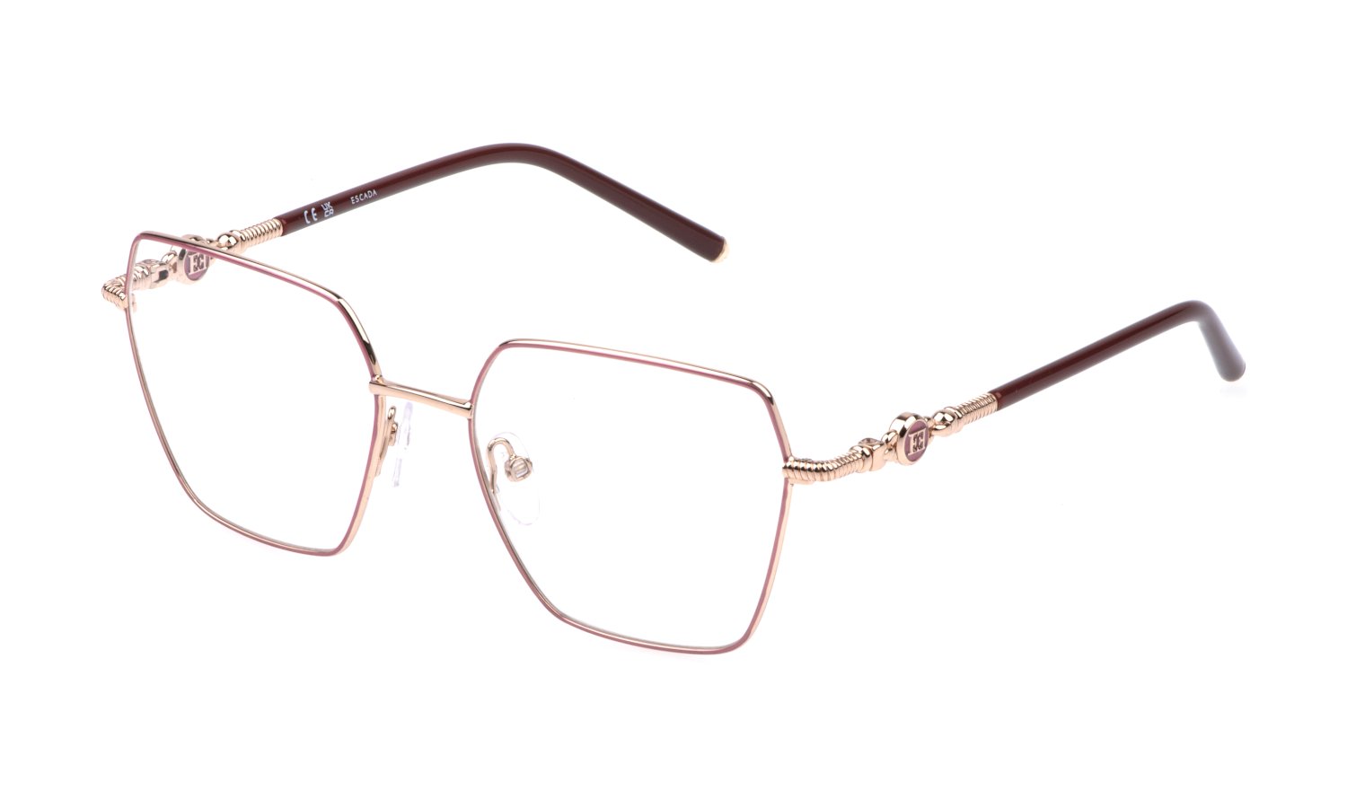 Escada Brille VESF34 02AM in Kupfergold/Rosa