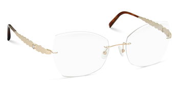 Das Bild zeigt die Korrektionsbrille 9133 von der Marke Flair in Gold.