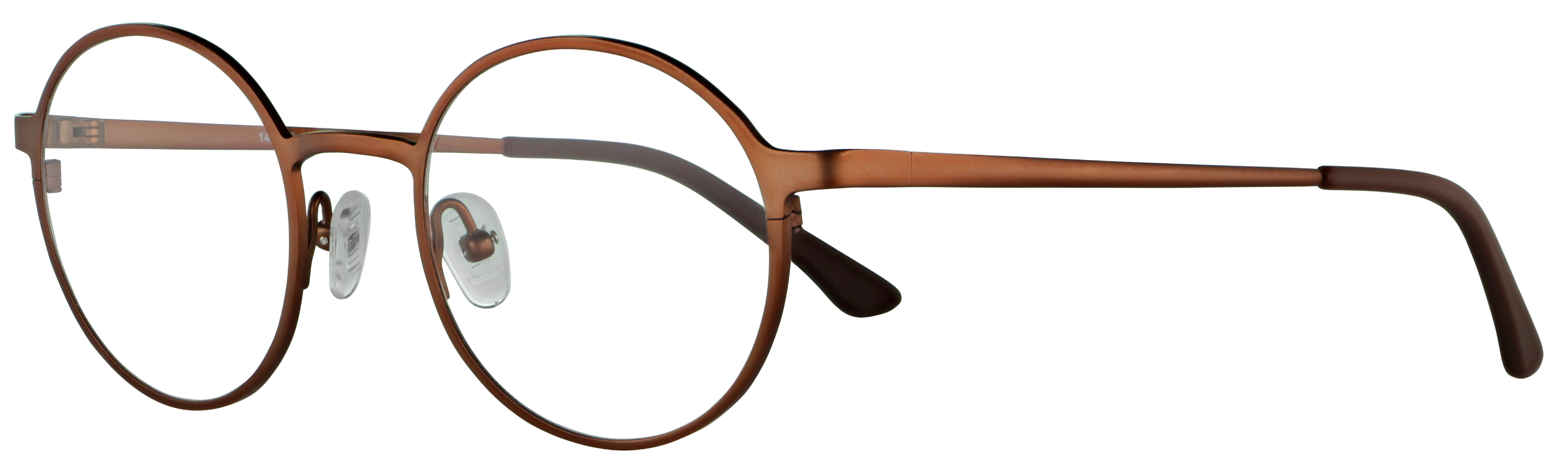 Das Bild zeigt die Korrektionsbrille 141381 von der Marke Abele Optik in bronze.