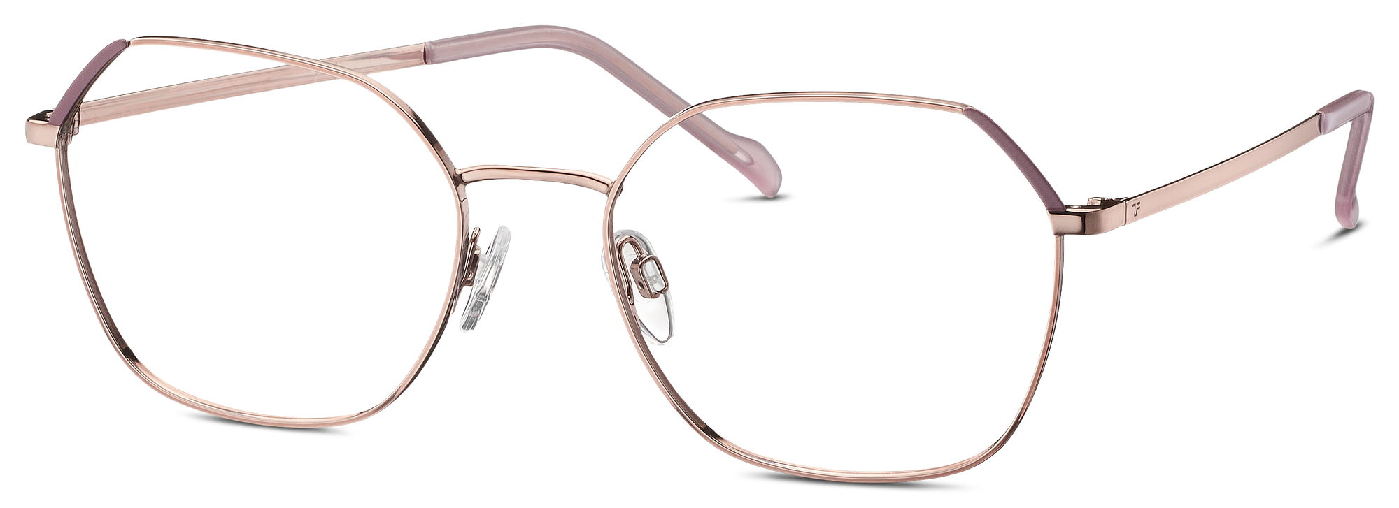 Das Bild zeigt die Korrektionsbrille 826013 50 von der Marke Titanflex in Rosé