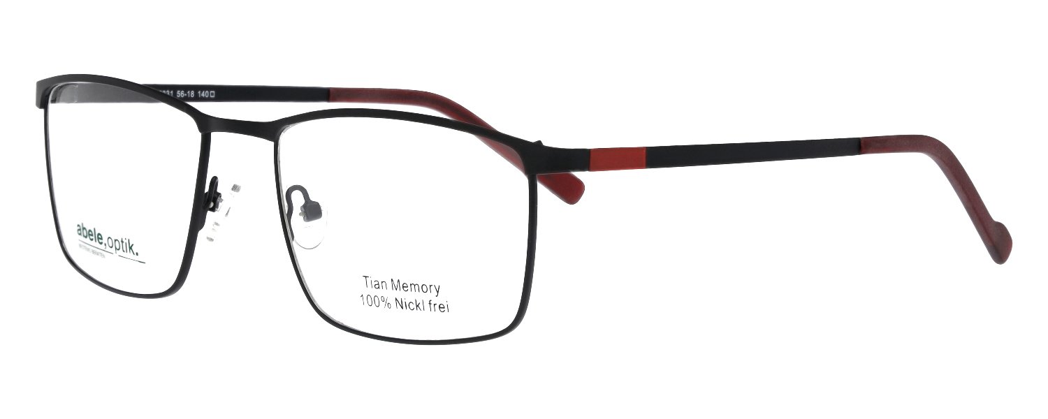 abele optik Brille für Herren in schwarz matt 146331