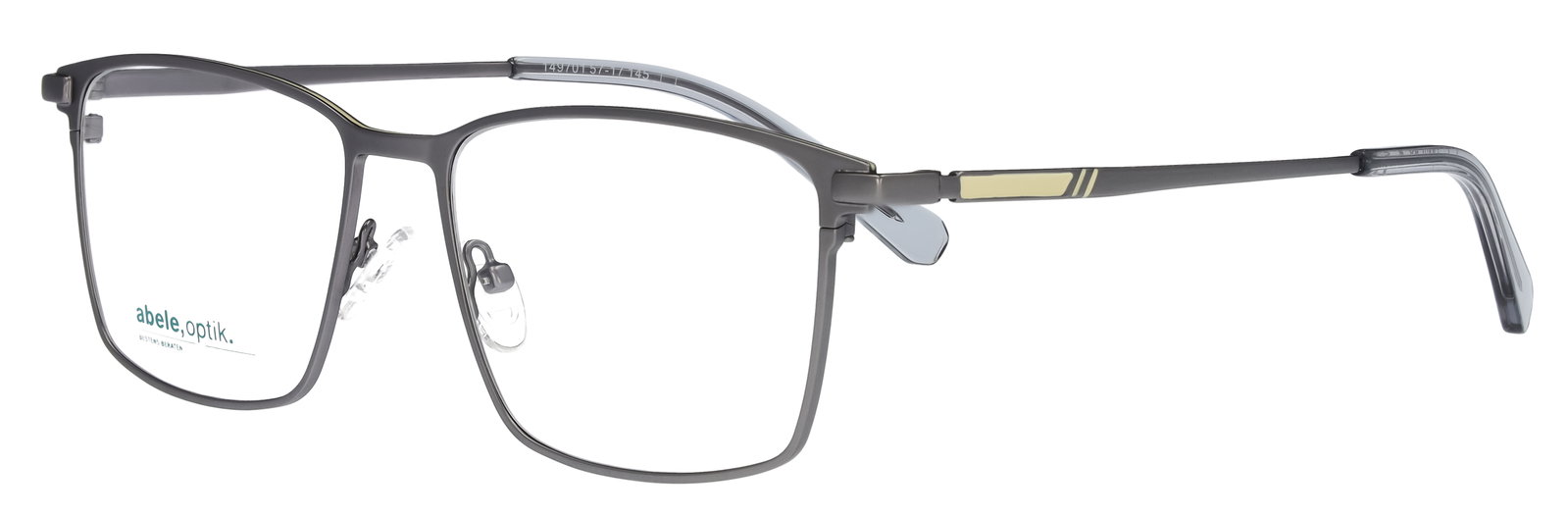 Abele Optik Brille für Herren in Matt Silber 149701