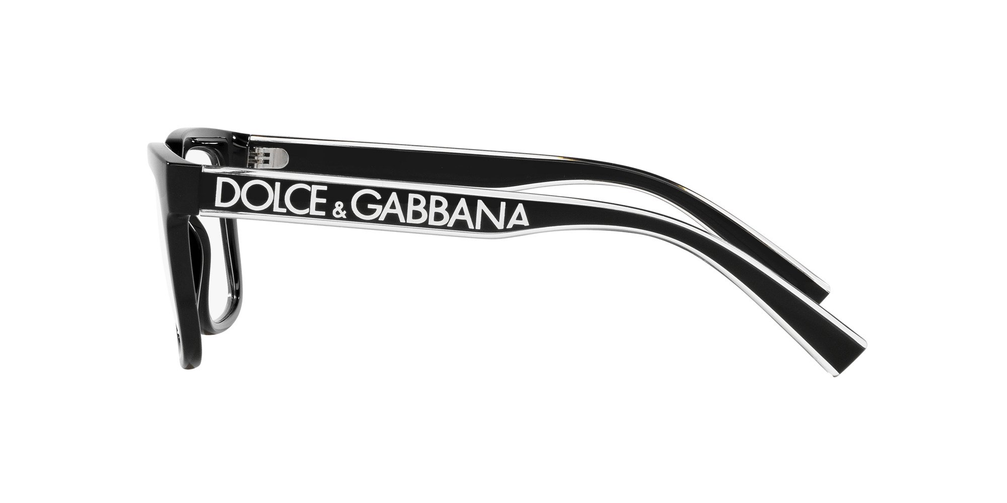Das Bild zeigt die Korrektionsbrille DG5101 501 von der Marke D&G in schwarz.