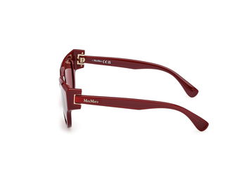 Das Bild zeigt die Sonnenbrille MM0138 von der Marke Max Mara in Bordeaux.