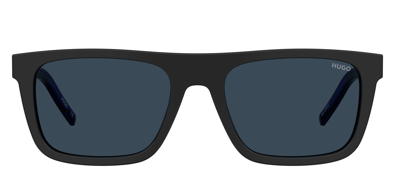 Das Bild zeigt die Sonnenbrille HG1297/S D51 von der Marke Hugo in blau/schwarz.