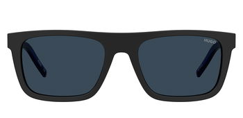 Das Bild zeigt die Sonnenbrille HG1297/S D51 von der Marke Hugo in blau/schwarz.