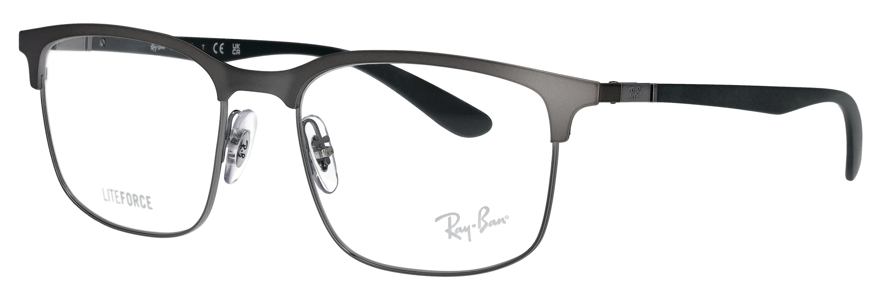 Das Bild zeigt die Korrektionsbrille RX6518 2620 von der Marke Ray Ban in gunmetal.