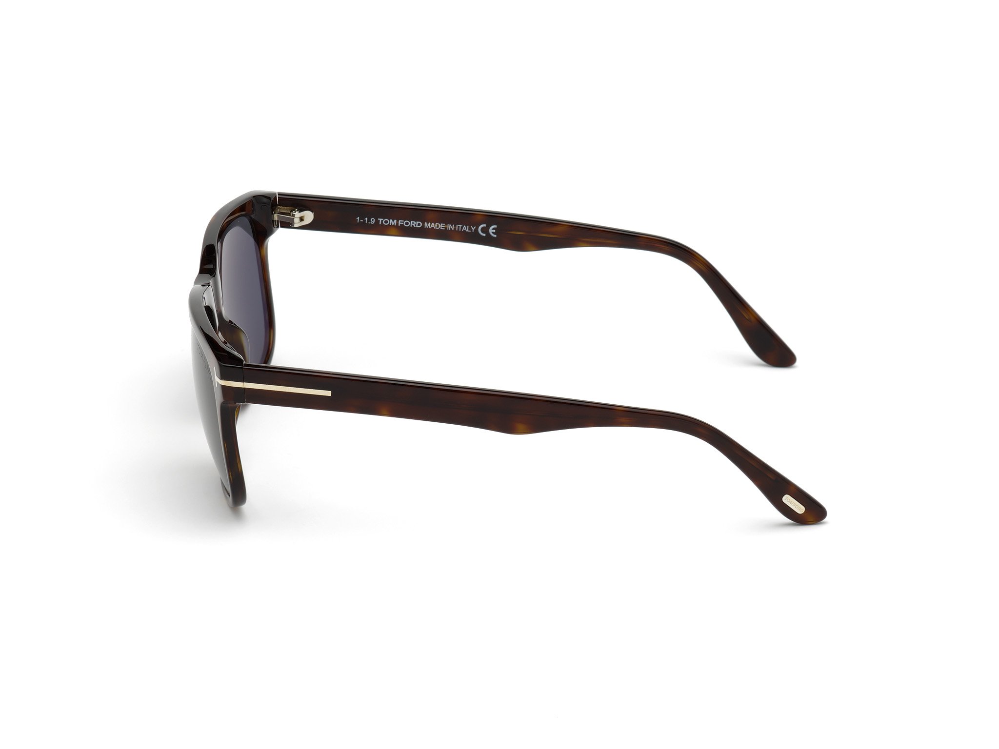 Das Bild zeigt die Sonnenbrille STEPHENSON FT0775 von der Marke Tom Ford in havanna seitlich
