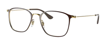 Ray Ban Brille in Braun / Gold & Eckig aus Metall für Damen & Herren RX6466 2905