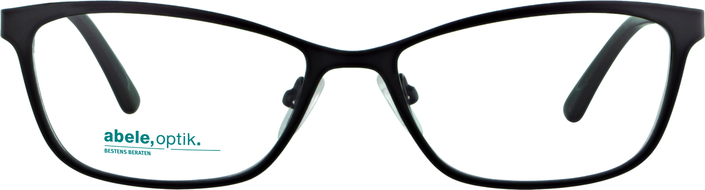 Das Bild zeigt die Korrektionsbrille 142221 von der Marke Abele Optik in schwarz matt.