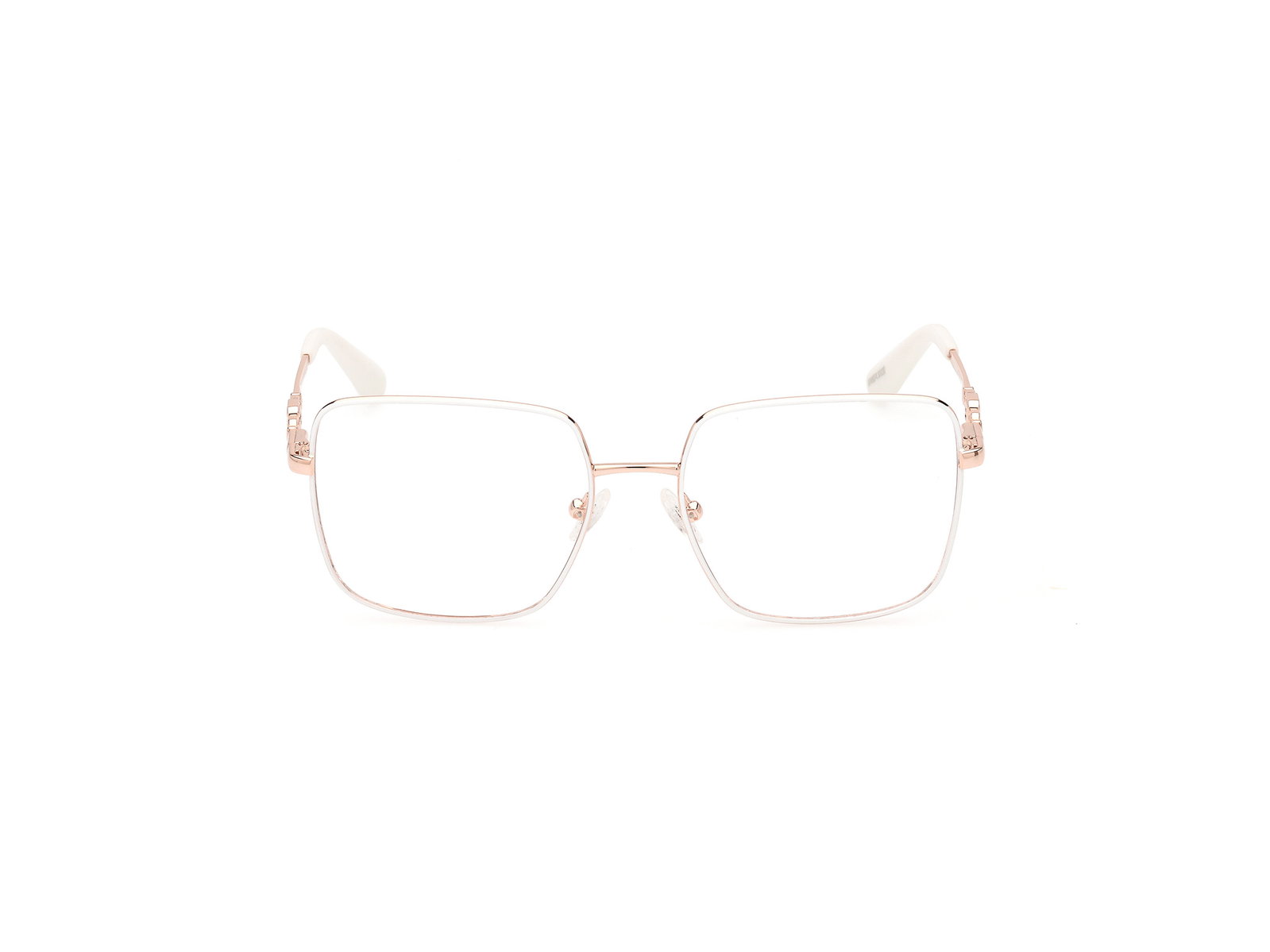 Das Bild zeigt die Brille gu2953 der Marke Guess in weiss von vorne.