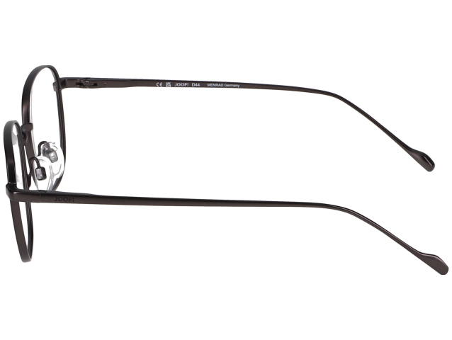 Das Bild zeigt die quadratische Brille 3307 4200 für Damen von der Marke Joop! in dunkelgrau seitlich