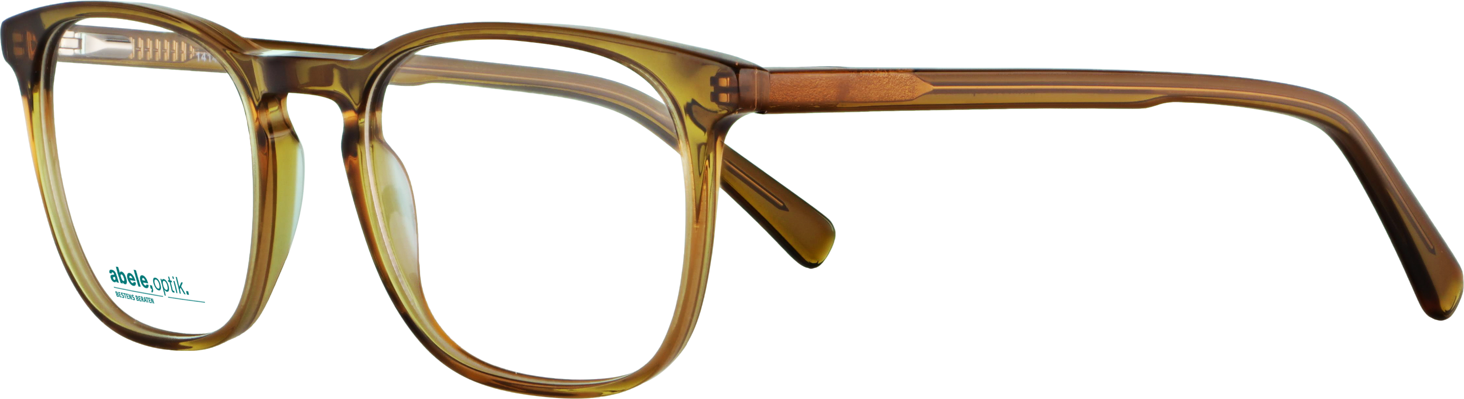 Das Bild zeigt die Korrektionsbrille 141431 von der Marke Abele Optik in braun.